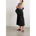 Women's long skirt, summer splicing, solid color, fashionable and easy to match with hollowed out long skirt in the air