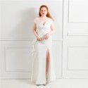 Performance dress, banquet evening dress, fish tail skirt