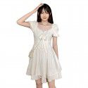 White Princess Dress, Tea Break, Slightly Fat French Style, Light Ripe Kikyo, Sweet and Spicy Girl, New Summer and Summer Girl