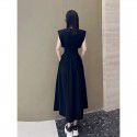 Spring and Summer New High Grade Feminine Temperament, Fashionable Sleeveless Dress, Slim Waist, Hepburn Style, Little Black Dress, Female