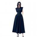 Spring and Summer New High Grade Feminine Temperament, Fashionable Sleeveless Dress, Slim Waist, Hepburn Style, Little Black Dress, Female