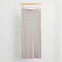 Spring and summer new worsted New Australia ji fine wool slim fit wrap hip skirt with thin pit stripe knitted half skirt for women