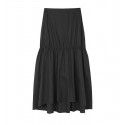 Women's long skirt, summer splicing, solid color, fashionable and easy to match with hollowed out long skirt in the air