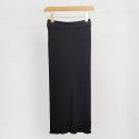 Spring and summer new worsted New Australia ji fine wool slim fit wrap hip skirt with thin pit stripe knitted half skirt for women
