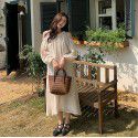 Women's New French Gentle Fashion Off Shoulder Long Hanging Neck Dress