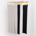 Spring and summer new worsted New Australia ji fine wool slim fit wrap hip skirt with thin pit stripe knitted half skirt for women