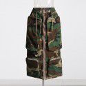 Spring and Autumn New Fashion Heavy Industry Multi Pocket Zipper Design Feel Wrapped Hip Mid length High Waist Half length Dress for Women