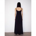 Spring New Product Solid Color Dry Cotton Square Neck Knitted Sleeveless Strap Dress for Women