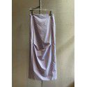 New summer style embellishment with slit and lightweight black skirt