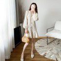Spring Dress New Women's French Light Luxury High end Celebrity Temperament Long sleeved White Dress