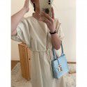 Spring/Summer New Korean Version High Waist Slim A-line Long Dress
