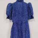 Early Spring New Ruffle Edge Abstract 3D Jacquard Wrapped Body Bubble Sleeve Women's Dress