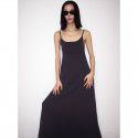 Spring New Product Solid Color Dry Cotton Square Neck Knitted Sleeveless Strap Dress for Women