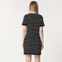 Spring/Summer New Dress Loose Skirt Breathable Slim Women's Stripe Breathable A-line Skirt