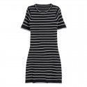 Spring/Summer New Dress Loose Skirt Breathable Slim Women's Stripe Breathable A-line Skirt