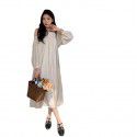 Women's New French Gentle Fashion Off Shoulder Long Hanging Neck Dress