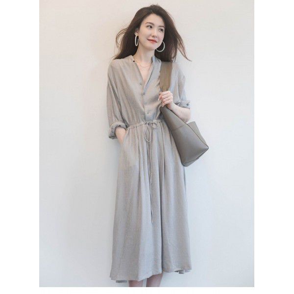 Spring and Summer Fashion Long Sleeves Light Mature Slim Fit Slim Shirt Skirt Children