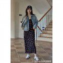 New Spring and Summer Small V-neck French Tea Break Unique Slim Slim Slim Strap Fragmented Flower Dress for Women