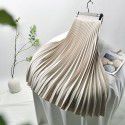 Elegant and elegant, elegant and elegant, with a large swing showing a high and thin drape. Spring and summer new A-line pleated half length skirt for children