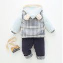 Baby Winter Split Set, Baby Thickened Outwear, Boy's Fashionable Vest, Cotton Coat