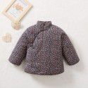 Children's handmade cotton jacket, cotton liner, Northeast flower, pure handmade thickened warm and comfortable winter baby cotton coat 