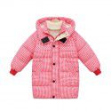 Children's cotton-padded clothes, medium and long thick baby cotton-padded jacket, autumn and winter Korean version coat, boys and girls' down cotton-padded clothes 