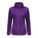 Coral fleece outdoor fleece jacket with two sides for lovers in autumn and winter plush thickened double-sided fleece cardigan jacket for women 