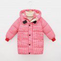 Children's cotton-padded clothes, medium and long thick baby cotton-padded jacket, autumn and winter Korean version coat, boys and girls' down cotton-padded clothes 