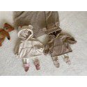 Children's spring bear hooded sweater for babies and children's Korean version of early spring coat for babies and children's cute outerwear 