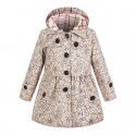 Spring and summer new British windbreaker for children and girls, thickened cotton jacket for children's clothing manufacturer approved cross-border