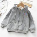 Children's clothing girls' coat autumn and winter style plush and thick zippered children's coat