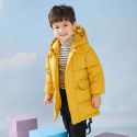 New Children's Clothing Medium and Long Children's Cotton Clothes Small and Medium Children's Hooded Thickened Coat Boys and Girls' Cotton Coat