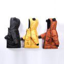Boys' cotton jacket trendy children's thickened medium length cartoon ear girls' cotton jacket