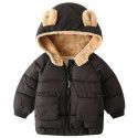 Children's cotton clothes Korean children's clothes Boys' thickened coat Baby cartoon plush zippered shirt Girls' top trend 