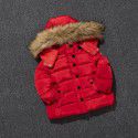 Children's cotton clothing winter cross border children's cotton clothing wholesale foreign trade wool collar small and medium-sized children's thickened coat hand cotton cotton clothing 