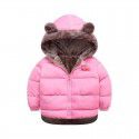 Autumn and Winter New Children's Down Cotton Suit Thickened Rabbit Ears Double sided Cotton Suit Medium and Big Children's Down Cotton Suit