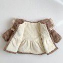 Children's clothing, girls' winter clothing, new Korean version, floral cotton jacket, baby girl's large lapel, westernized cotton jacket, thickened and warm