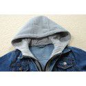 Children's clothing, boys' denim jackets, medium to large children's jackets, medium to small children's jackets, girls' jackets