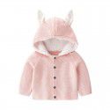 Baby autumn and winter new product children's sweater baby rabbit warm coat cute baby clothing knitted coat 