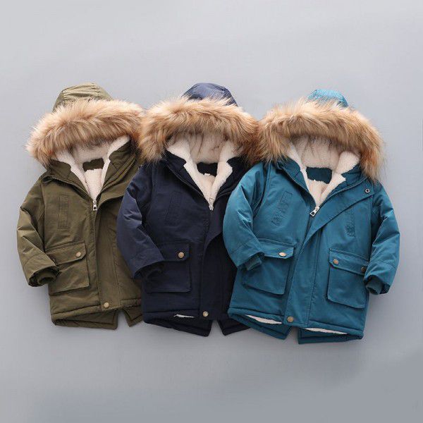 Cotton jacket, new winter fashion hooded boy's cotton jacket, children's cotton jacket