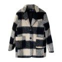 Wool Plaid Coat Women's Winter New Korean Version Fashion Loose Short Coat