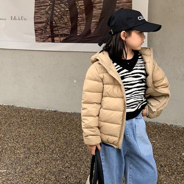 Autumn and Winter New Children's Down Coat Fruit Color Lightweight Down Coat