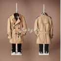 Boys' windbreaker coat Spring and autumn girls' coat medium length thickened coat British children's windbreaker 