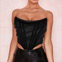 Summer Spicy Girl Women's Fashion Fishbone Mesh Bra Vest Women's Short Top