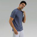 Men's Short sleeved Outdoor Sports Fitness T-shirt Business Commuter Top Spring and Autumn