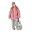 Girls' autumn and winter down jackets, new winter styles for middle-aged and young children, thick and warm three proof jackets, children's western-style winter clothing 