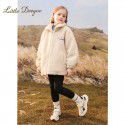 Girls' Winter New Lamb Wool Coat Children's Autumn and Winter Cotton Clip Thickened Coat Big Children's Western Style Wool Sweater 