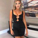 Women's Summer Sexy Fashion Hollow Waist Split Dress