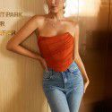 Summer Spicy Girl Women's Fashion Fishbone Mesh Bra Vest Women's Short Top