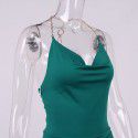 Summer women's clothing includes buttocks, exposed back, pile up collar, chain hanging neck, suspender dress, and women's dress